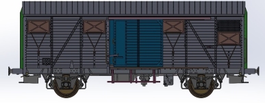 Exact-Train EX20950 - H0 - Gedeckter Güterwagen Gs, Griechenland, OSE, Ep. IV